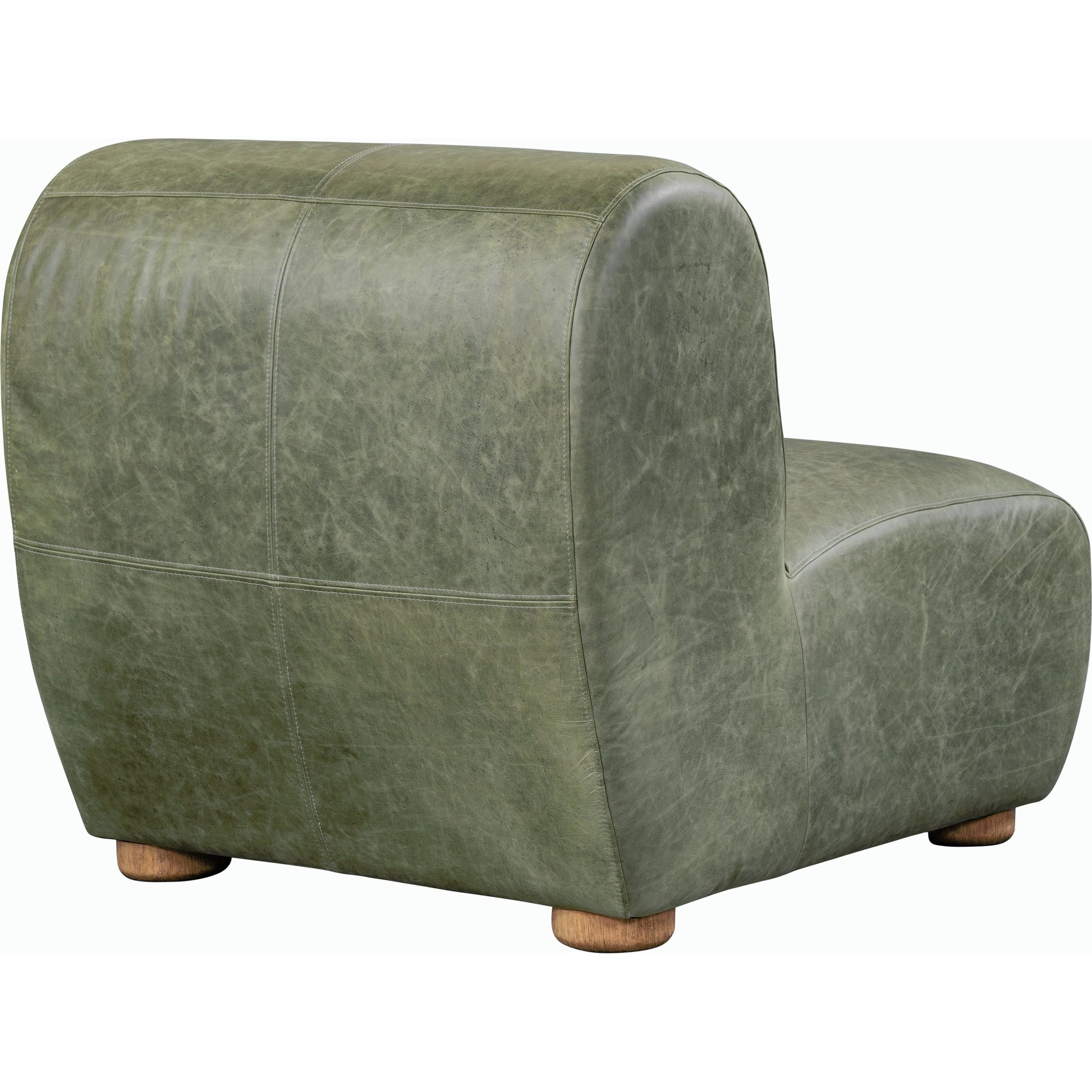 Arcadia Leather Accent Chair by Classic Home in autumn brown. Made from top grain leather, ash wood in a transitional style.