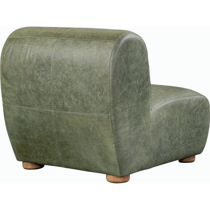 Arcadia Leather Accent Chair by Classic Home in autumn brown. Made from top grain leather, ash wood in a transitional style.
