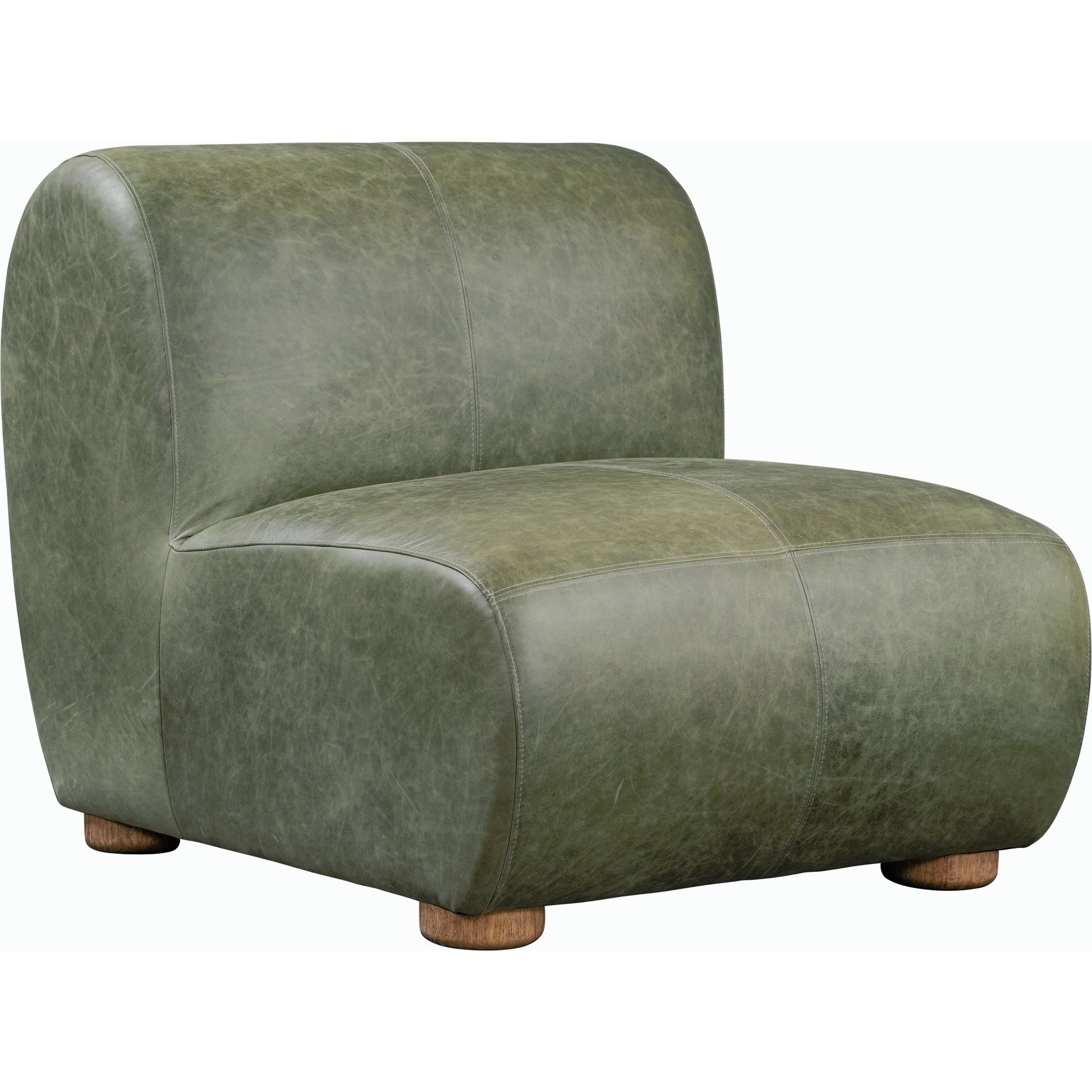 Arcadia Leather Accent Chair by Classic Home in autumn brown. Made from top grain leather, ash wood in a transitional style.