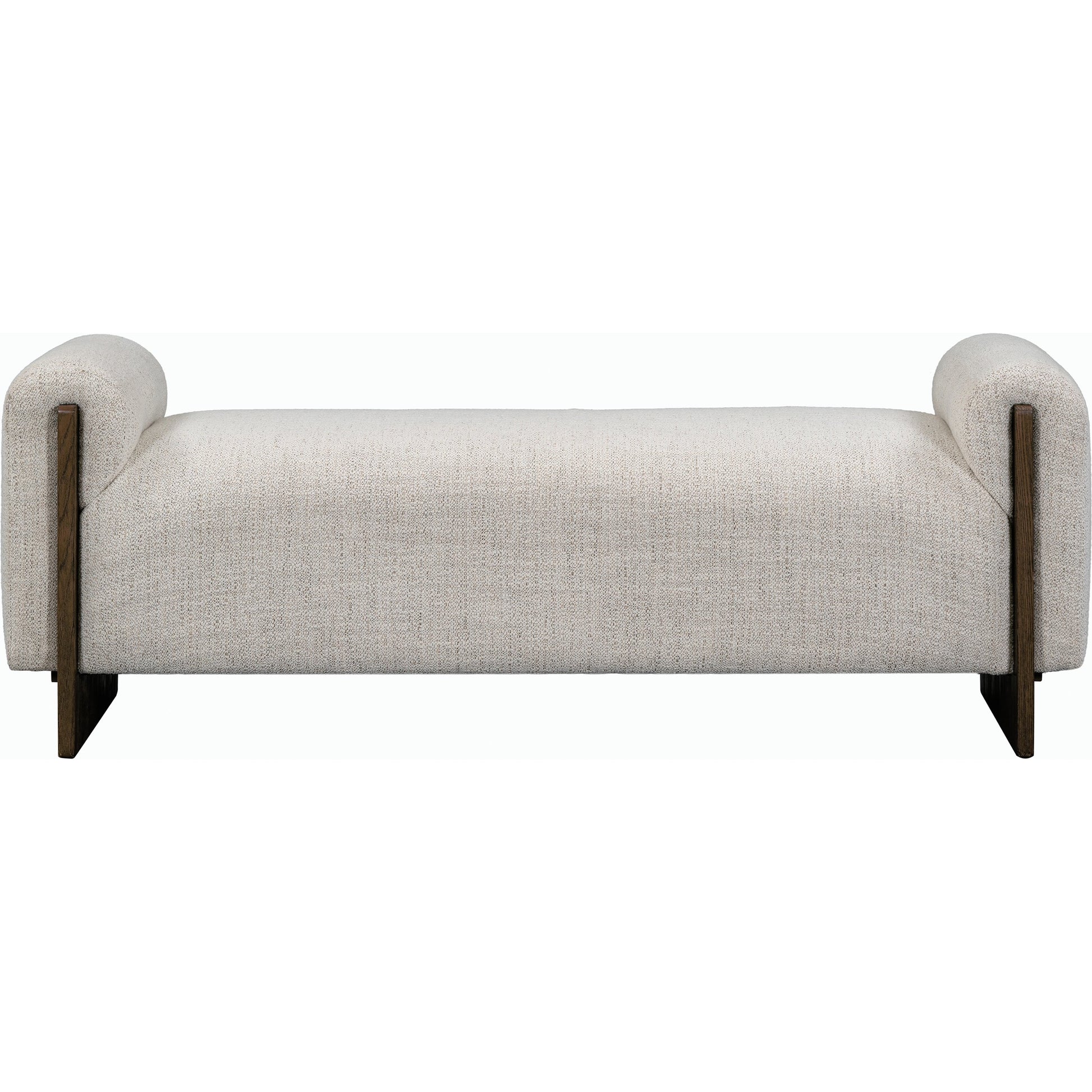 Sierra Bench by Classic Home in beige. Made from 89% polyester, 11% acrylic, ash wood in a modern style.