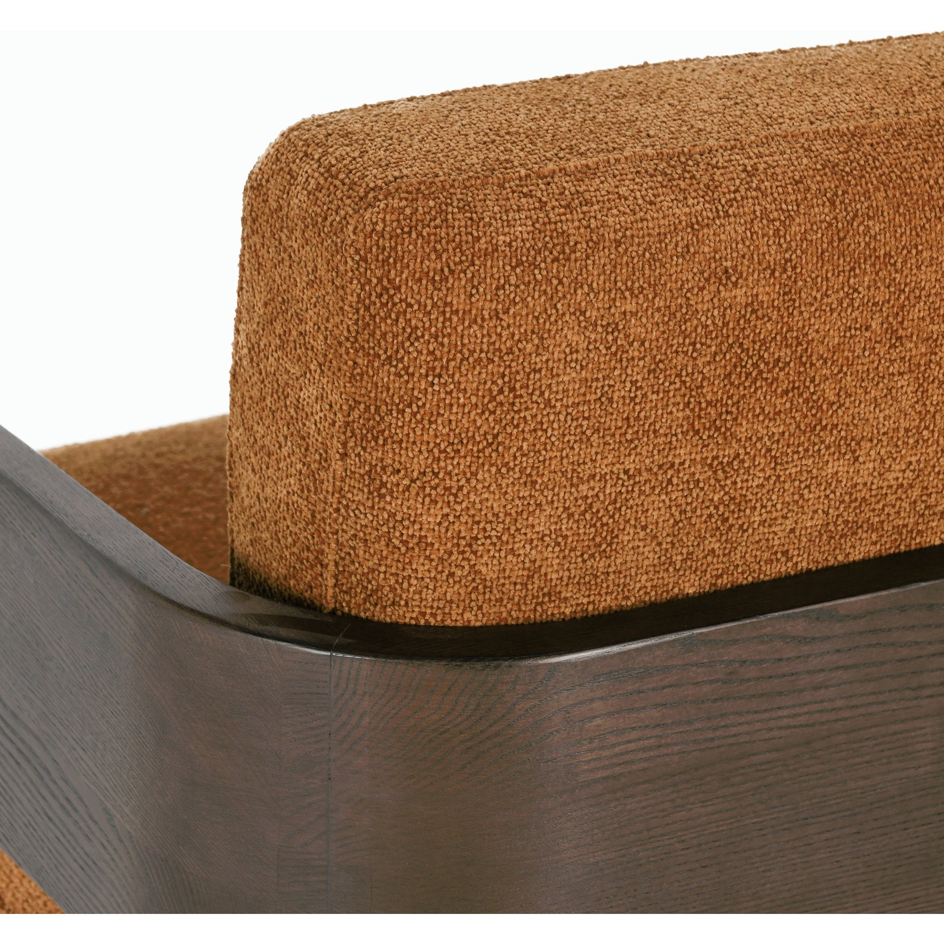 Toscana Swivel Accent Chair by Classic Home in amber. Made from ash wood, 100% polyester in a modern style.