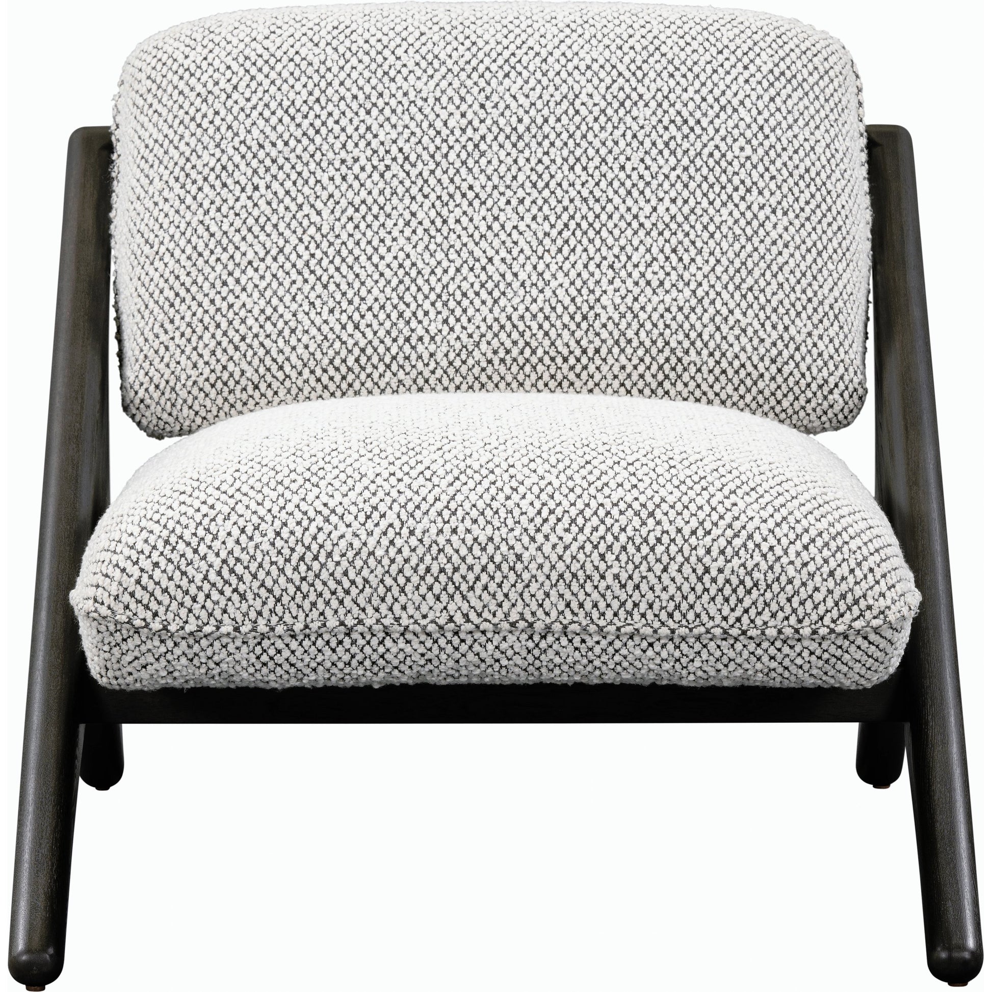 Georgia Accent Chair by Classic Home in black, gray. Made from 80% polyester, 20% acrylic, ash wood in a modern style.