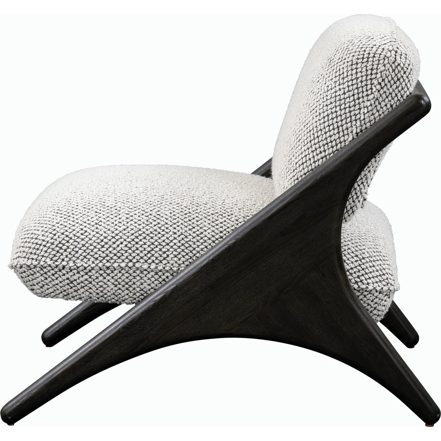 004 SI-2162632 | Additional Silo | Georgia Accent Chair by Classic Home in black, gray. Made from 80% polyester, 20% acrylic, ash wood in a modern style.