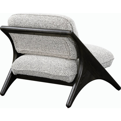 Georgia Accent Chair by Classic Home in black, gray. Made from 80% polyester, 20% acrylic, ash wood in a modern style.