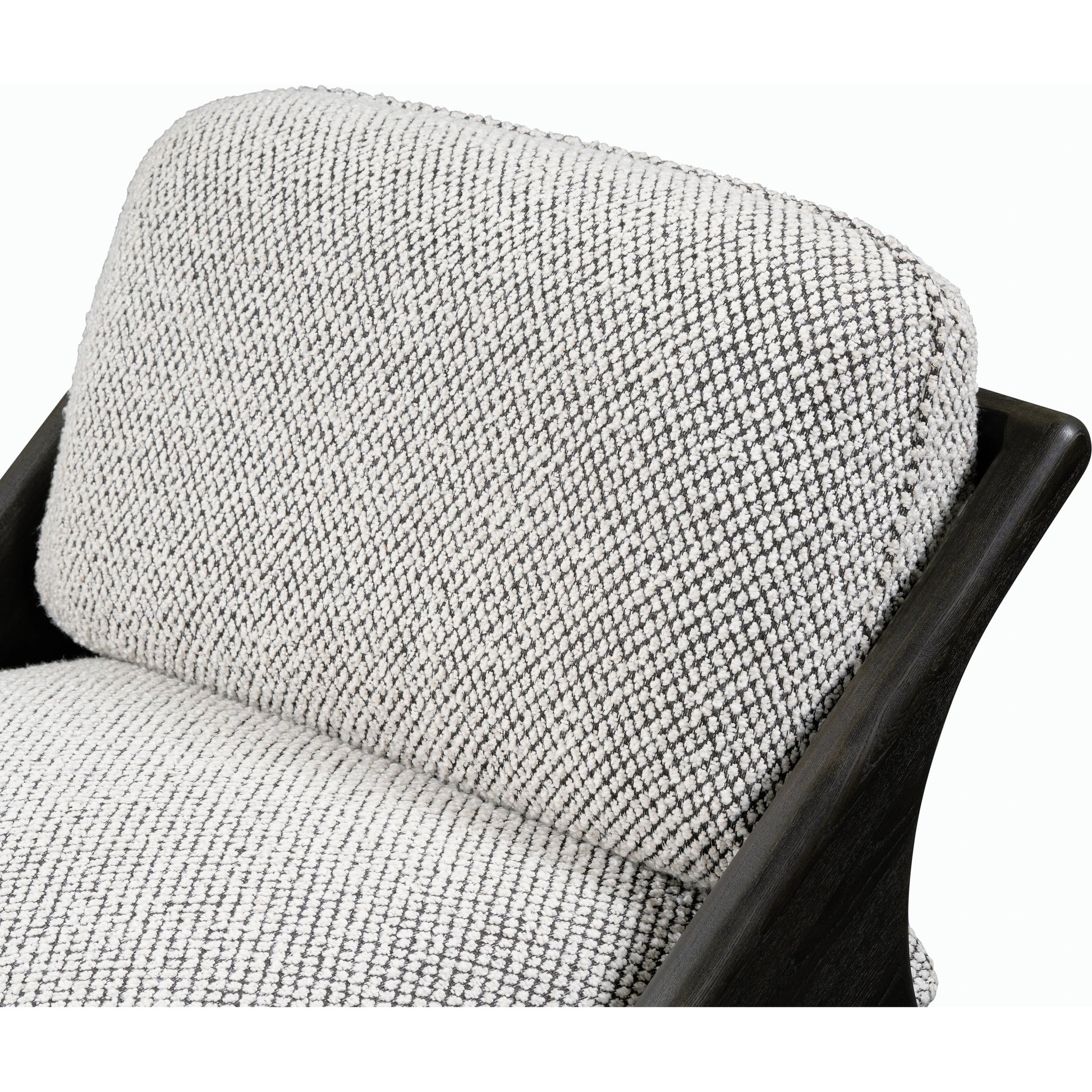 Georgia Accent Chair by Classic Home in black, gray. Made from 80% polyester, 20% acrylic, ash wood in a modern style.