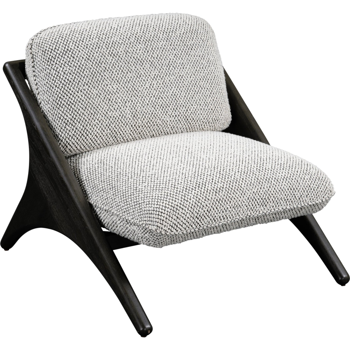 000 SI-2162632 | Primary Silo | Georgia Accent Chair by Classic Home in black, gray. Made from 80% polyester, 20% acrylic, ash wood in a modern style.