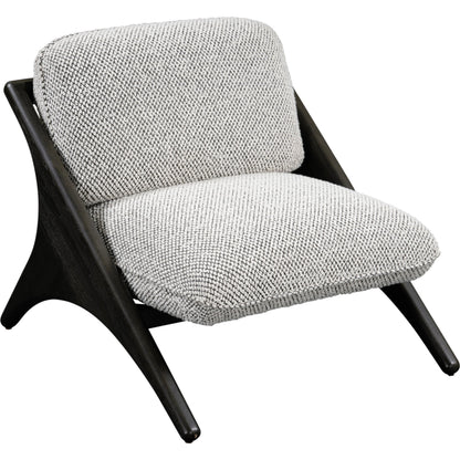Georgia Accent Chair by Classic Home in black, gray. Made from 80% polyester, 20% acrylic, ash wood in a modern style.