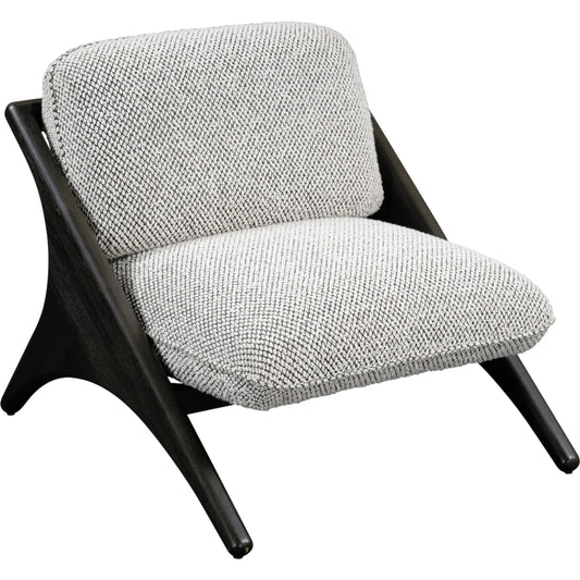Georgia Accent Chair by Classic Home in black, gray. Made from 80% polyester, 20% acrylic, ash wood in a modern style.