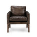 Chad Club Chair by Classic Home. Made from top grain leather, iron in a modern style.