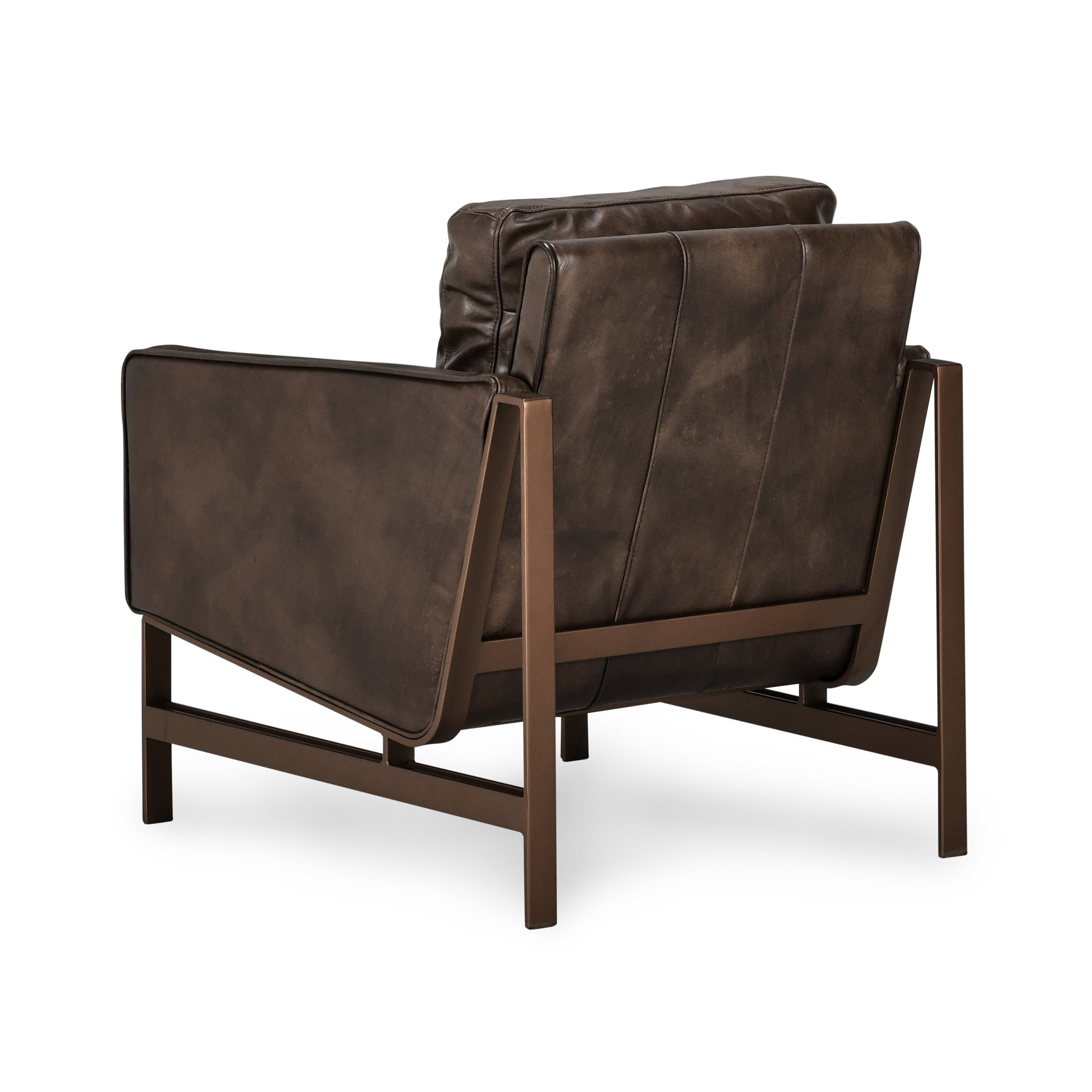 Chad Club Chair by Classic Home. Made from top grain leather, iron in a modern style.