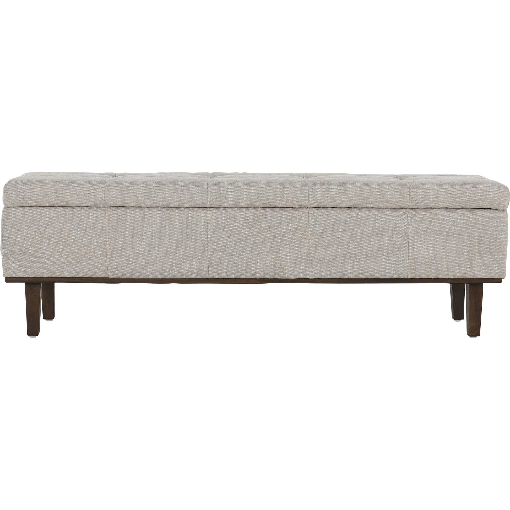 Louise Tufted Storage Bench by Kosas Home. Made from rubber wood, polyester in a modern style.