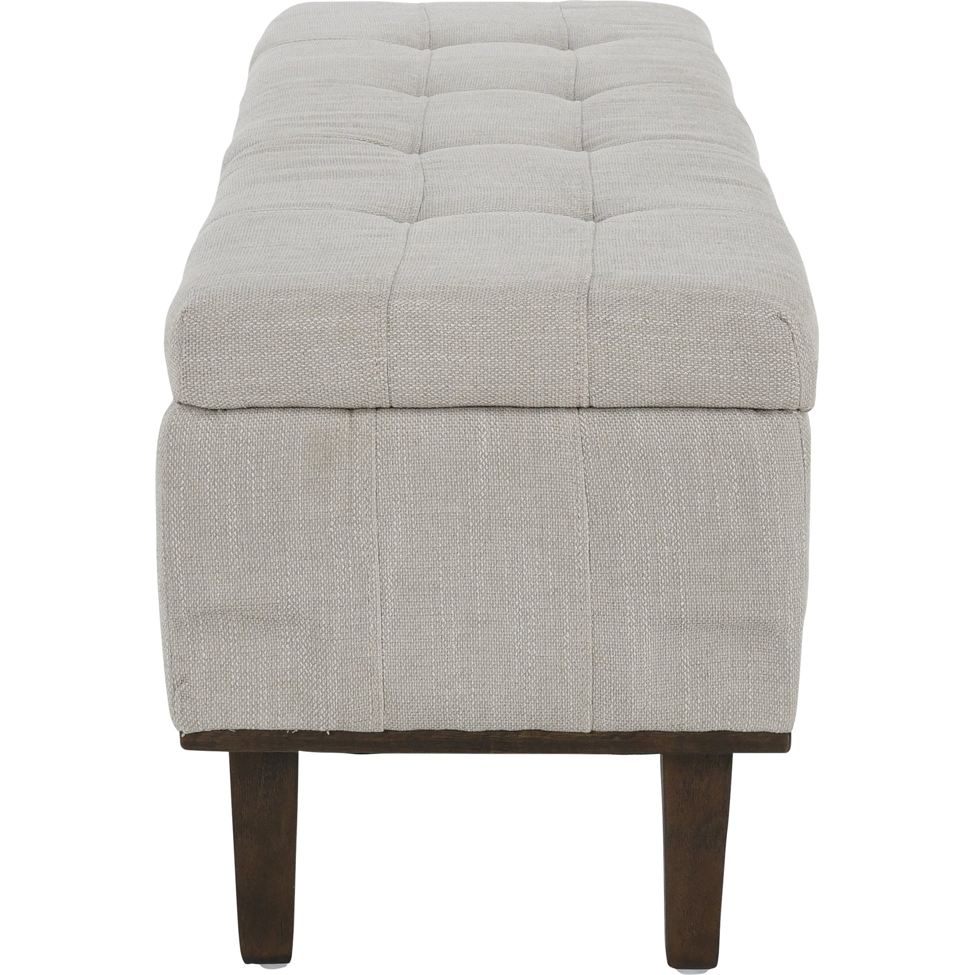 Louise Tufted Storage Bench by Kosas Home. Made from rubber wood, polyester in a modern style.