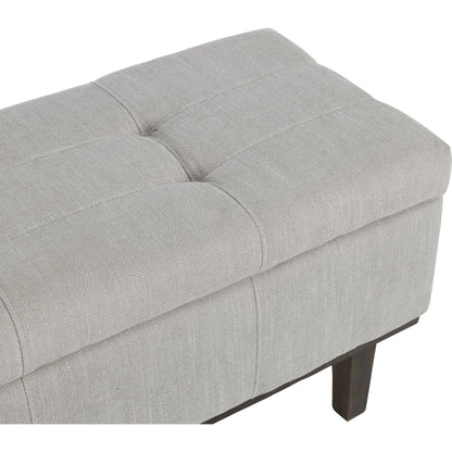 Louise Tufted Storage Bench by Kosas Home. Made from rubber wood, polyester in a modern style.