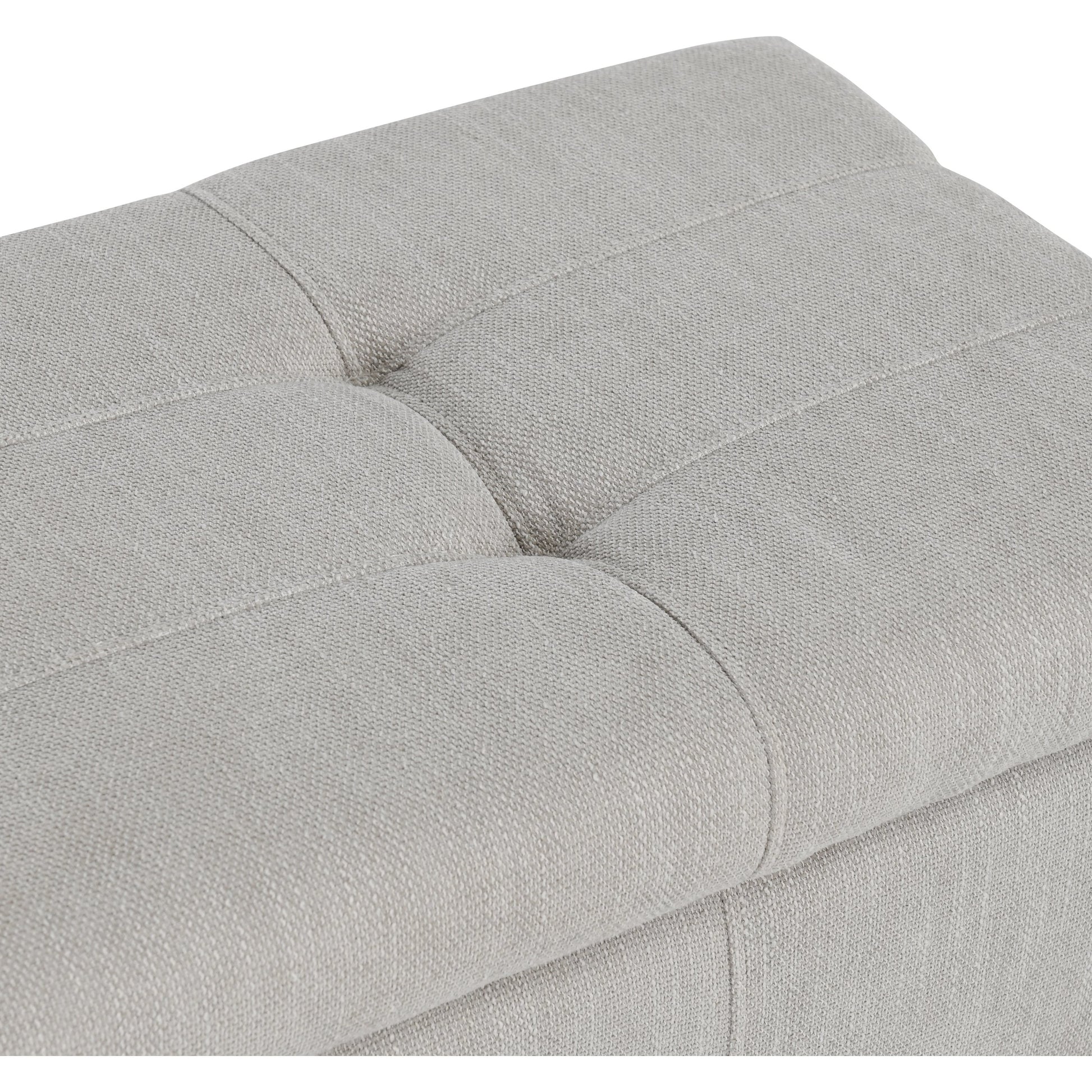 Louise Tufted Storage Bench by Kosas Home. Made from rubber wood, polyester in a modern style.