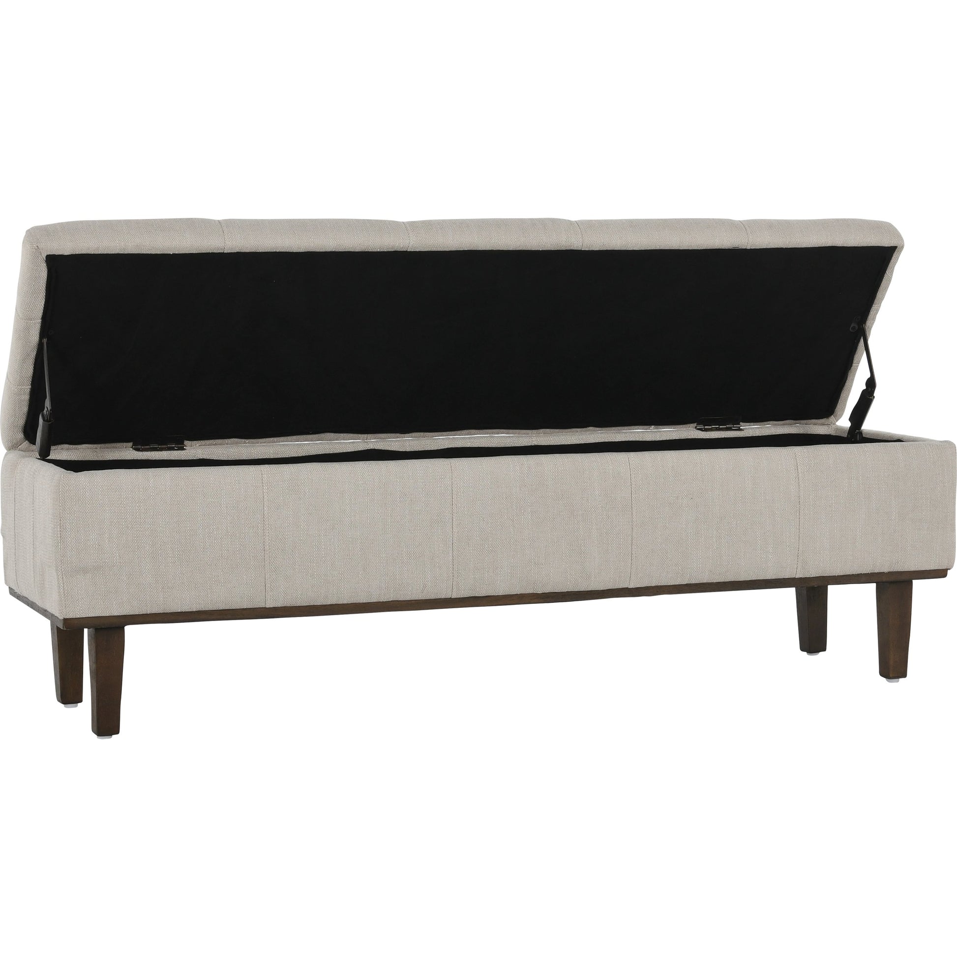 Louise Tufted Storage Bench by Kosas Home. Made from rubber wood, polyester in a modern style.