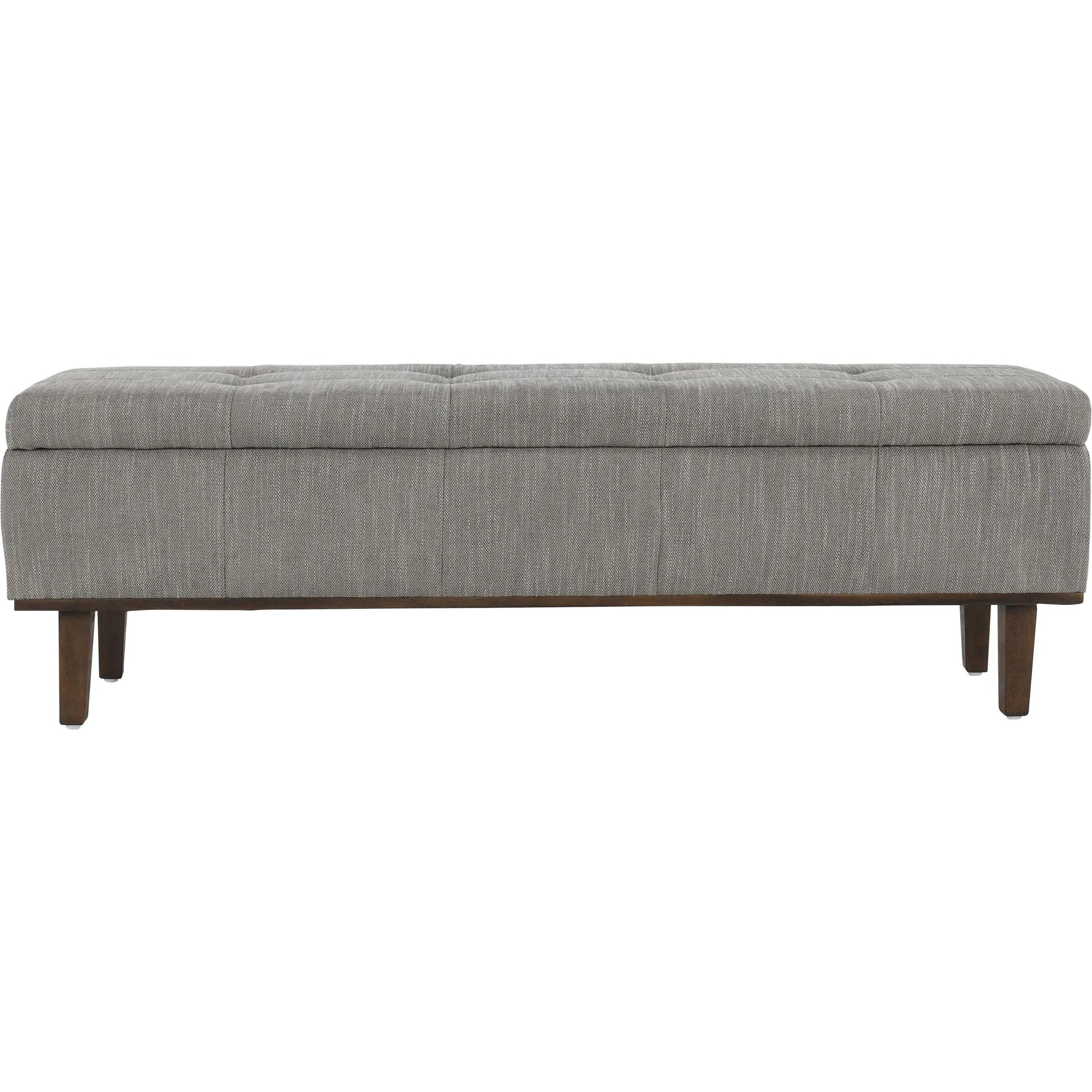 Louise Tufted Storage Bench by Kosas Home. Made from rubber wood, polyester in a modern style.