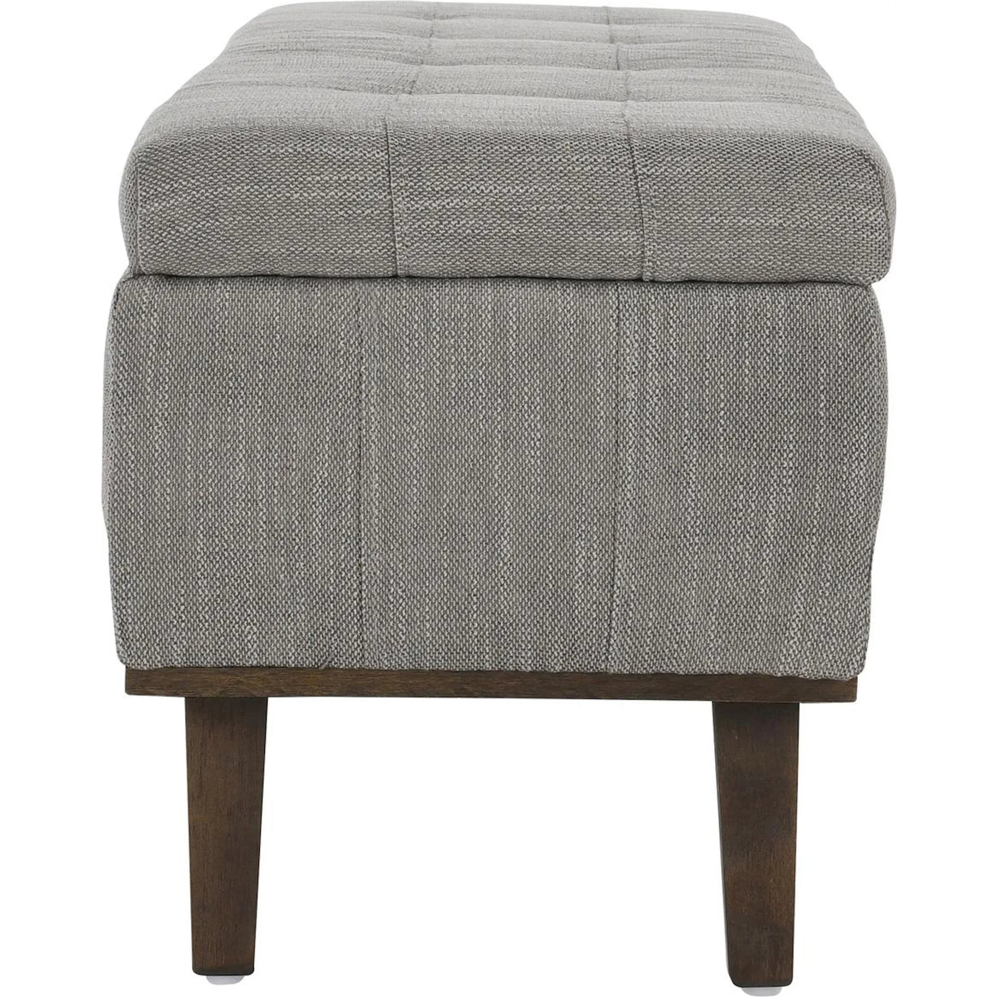 Louise Tufted Storage Bench by Kosas Home. Made from rubber wood, polyester in a modern style.
