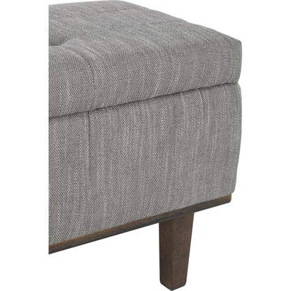 Louise Tufted Storage Bench by Kosas Home. Made from rubber wood, polyester in a modern style.