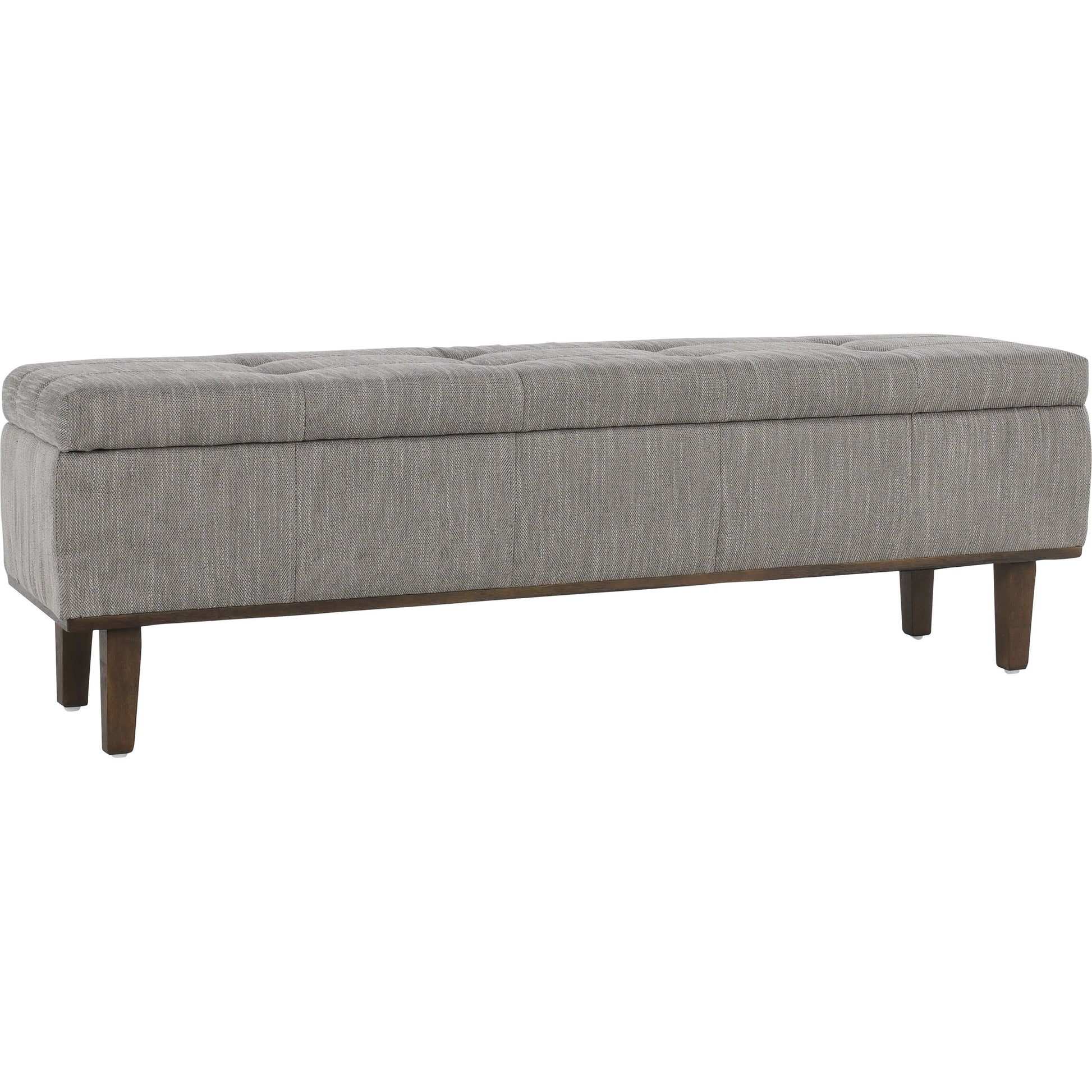 Louise Tufted Storage Bench by Kosas Home. Made from rubber wood, polyester in a modern style.