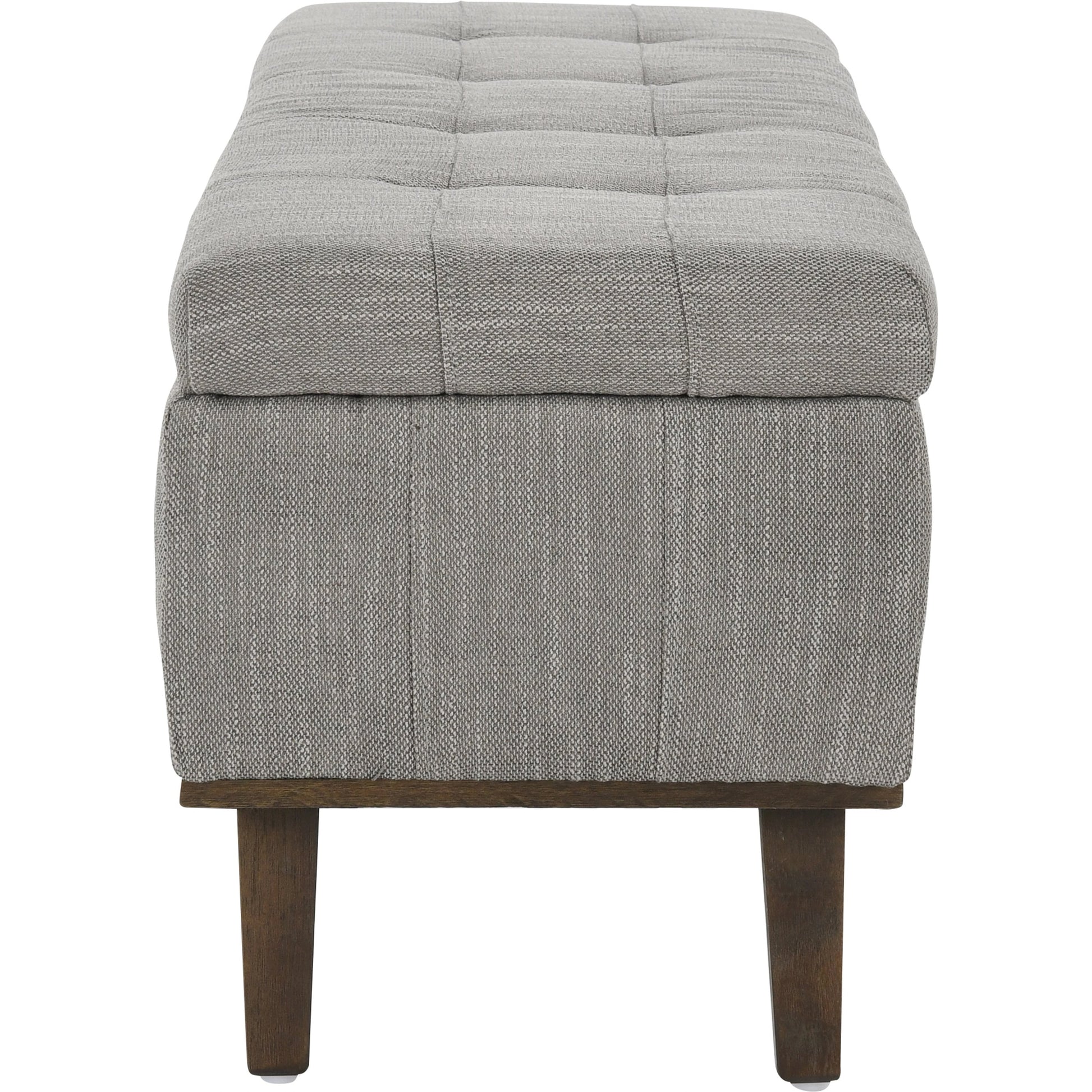 Louise Tufted Storage Bench by Kosas Home. Made from rubber wood, polyester in a modern style.
