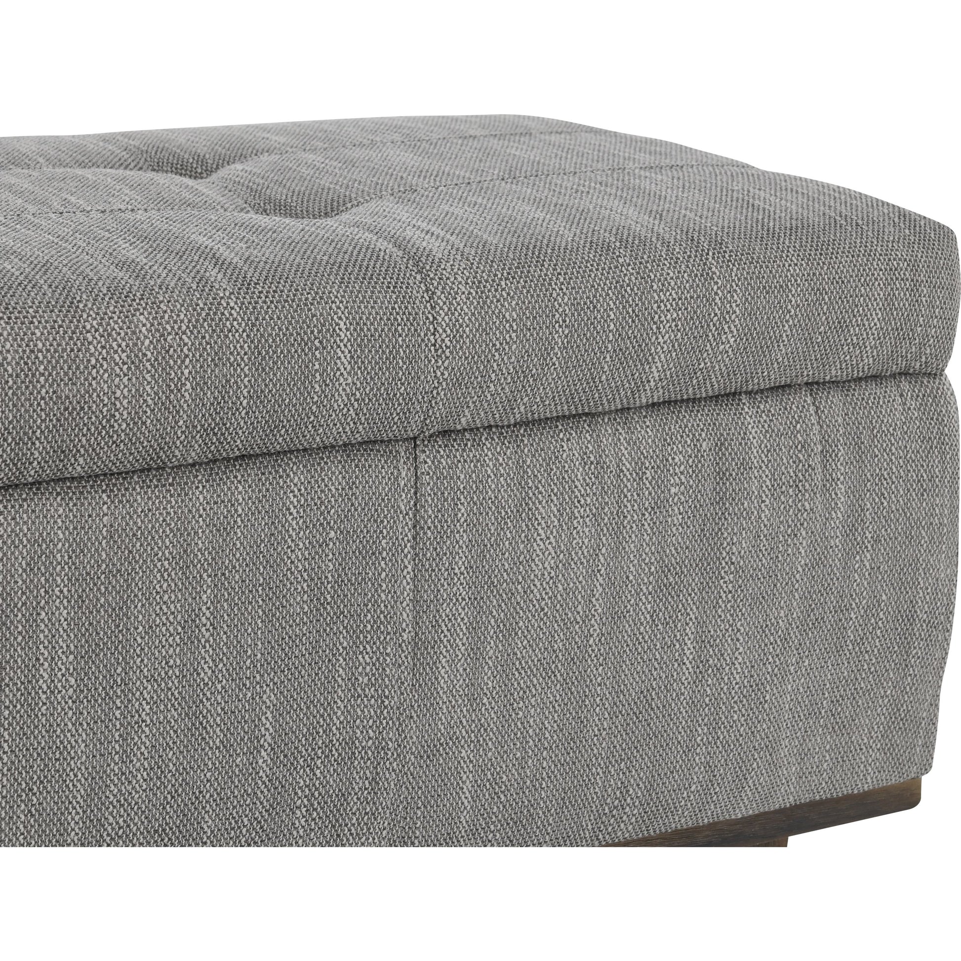 Louise Tufted Storage Bench by Kosas Home. Made from rubber wood, polyester in a modern style.