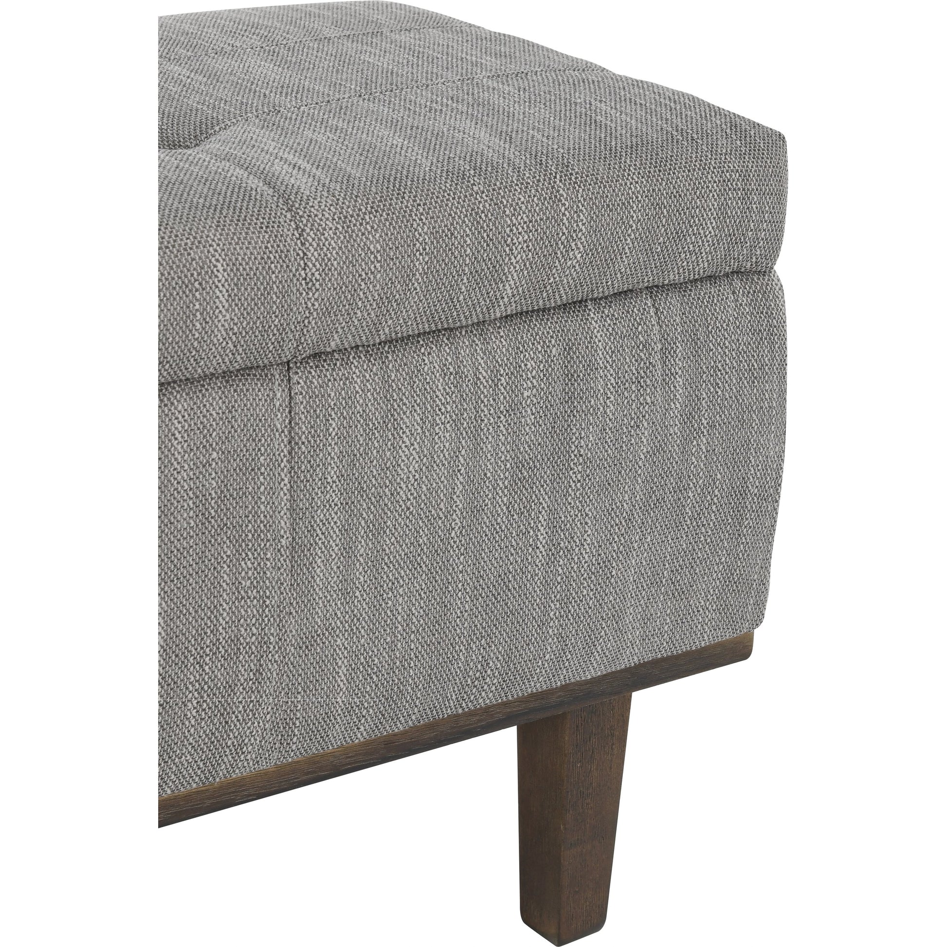 Louise Tufted Storage Bench by Kosas Home. Made from rubber wood, polyester in a modern style.
