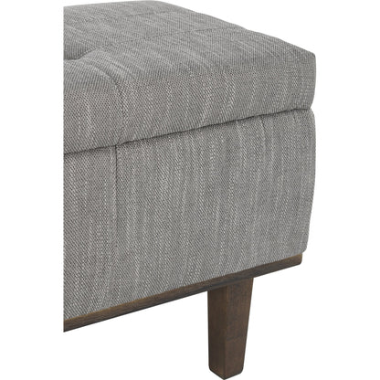 Louise Tufted Storage Bench by Kosas Home. Made from rubber wood, polyester in a modern style.