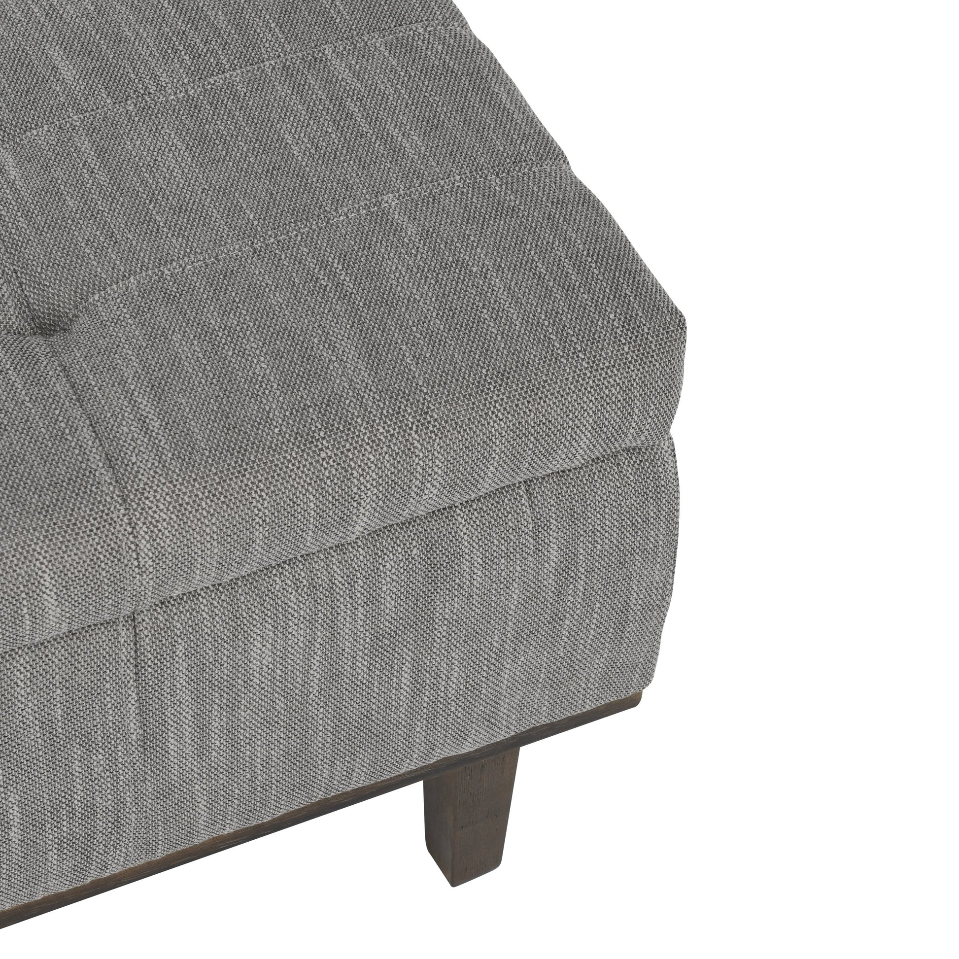 Louise Tufted Storage Bench by Kosas Home. Made from rubber wood, polyester in a modern style.