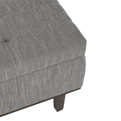 Louise Tufted Storage Bench by Kosas Home. Made from rubber wood, polyester in a modern style.