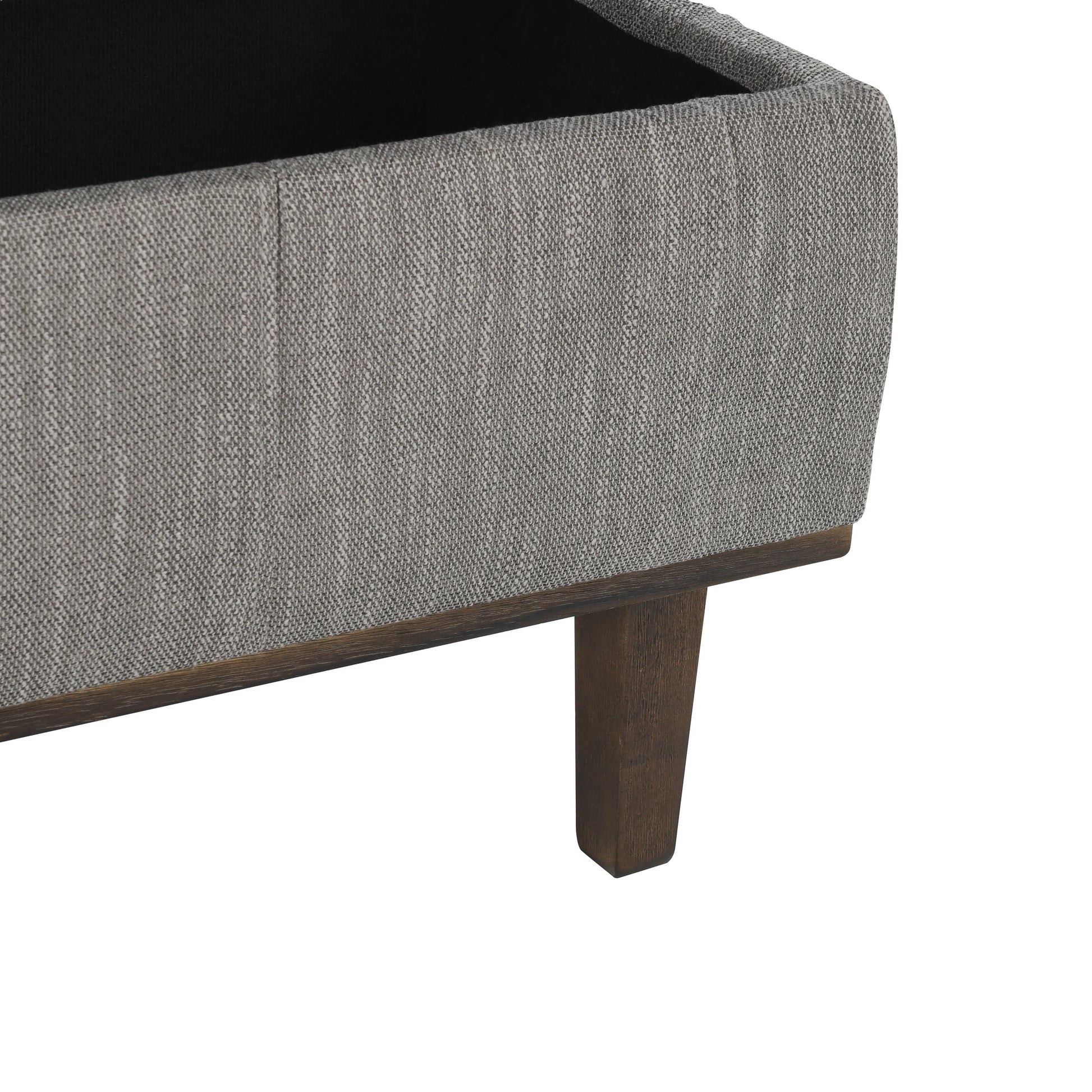Louise Tufted Storage Bench by Kosas Home. Made from rubber wood, polyester in a modern style.
