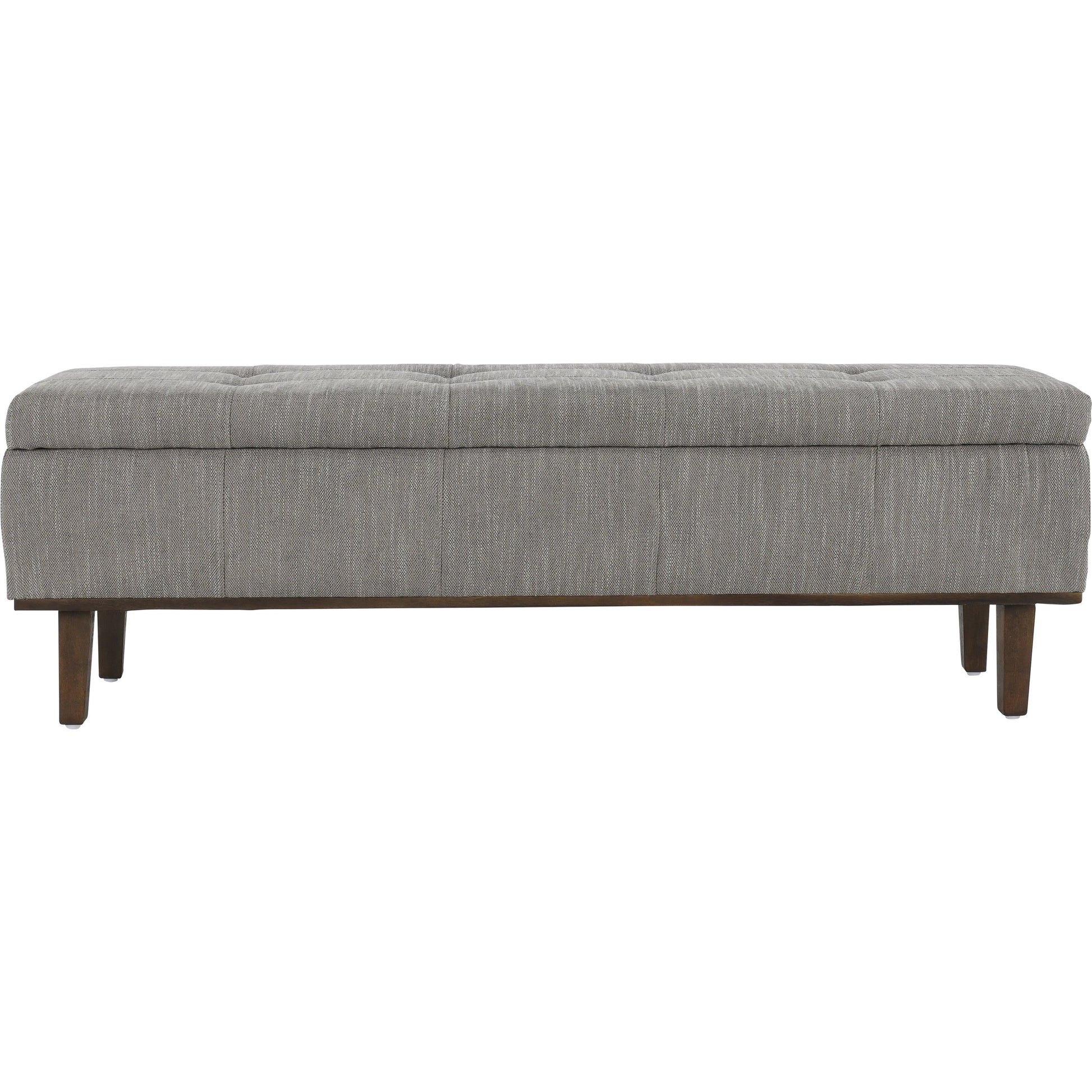 Louise Tufted Storage Bench by Kosas Home. Made from rubber wood, polyester in a modern style.