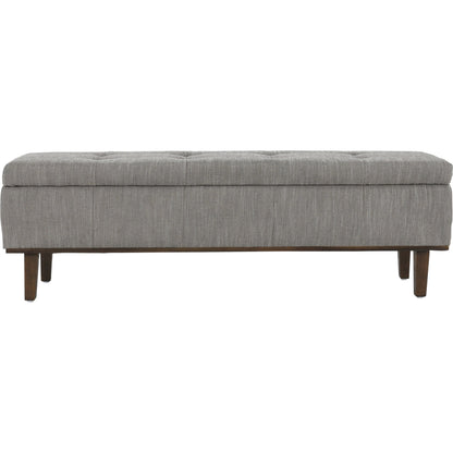 Louise Tufted Storage Bench by Kosas Home. Made from rubber wood, polyester in a modern style.