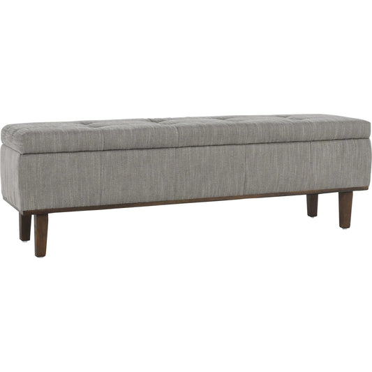 Louise Tufted Storage Bench by Kosas Home. Made from rubber wood, polyester in a modern style.