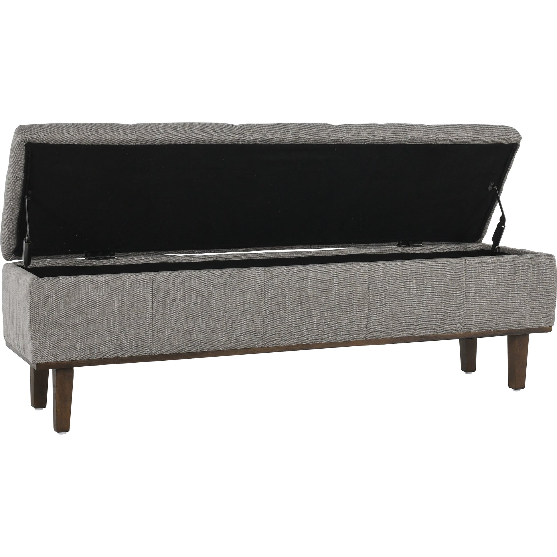 Louise Tufted Storage Bench by Kosas Home. Made from rubber wood, polyester in a modern style.