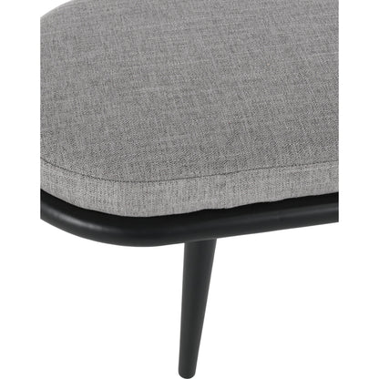Echo Bench Beige by Kosas Home in beige, natural brown. Made from 100% polyester fabric, rubberwood in a modern style.
