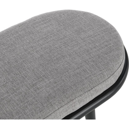 Echo Bench Beige by Kosas Home in beige, natural brown. Made from 100% polyester fabric, rubberwood in a modern style.