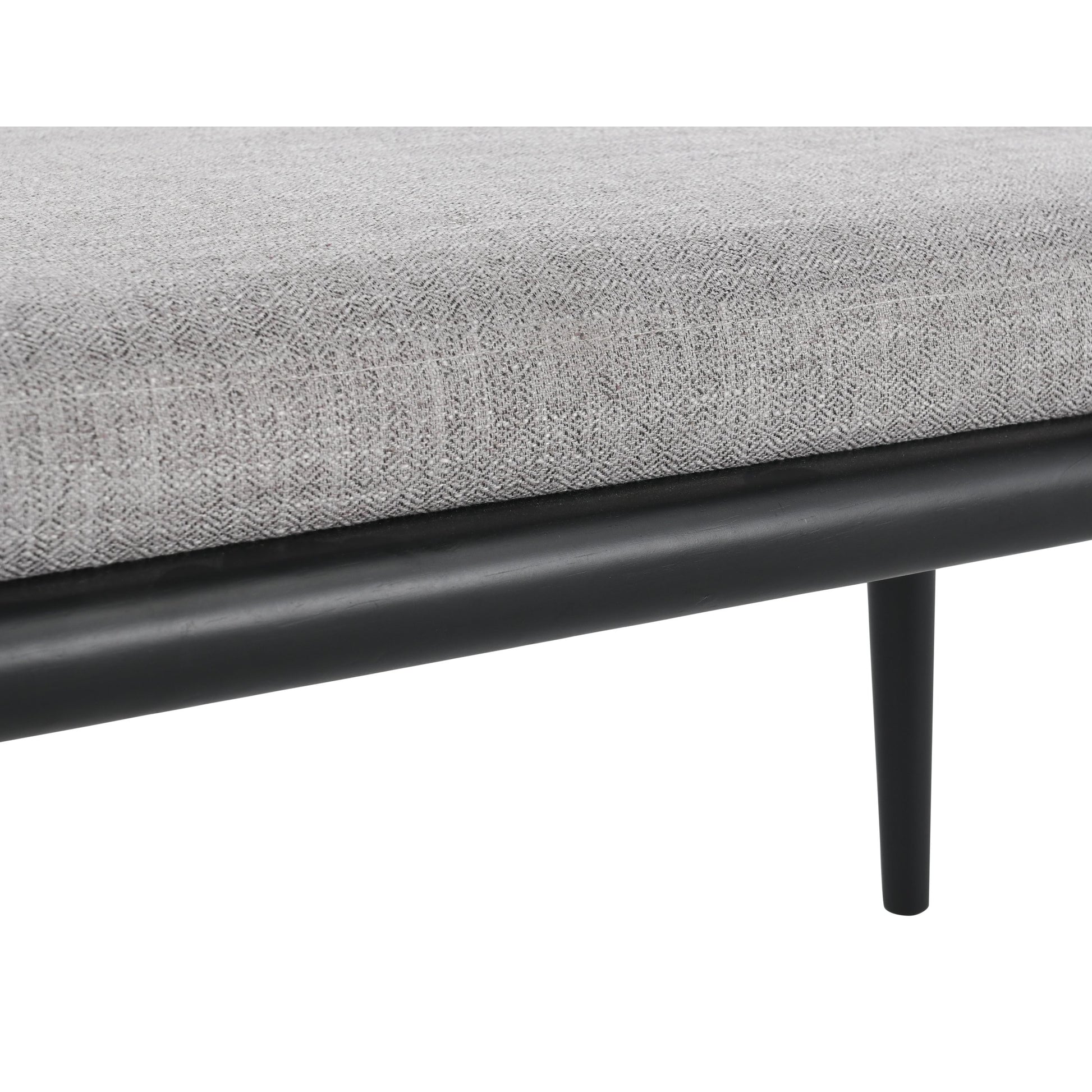 Echo Bench Beige by Kosas Home in beige, natural brown. Made from 100% polyester fabric, rubberwood in a modern style.