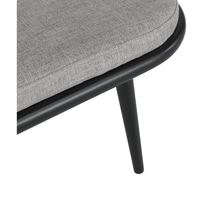 Echo Bench Beige by Kosas Home in beige, natural brown. Made from 100% polyester fabric, rubberwood in a modern style.
