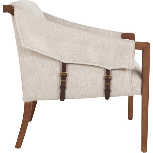 Santos Club Chair by Kosas Home in gray. Made from 100% polyester, rubber wood in a unique style.
