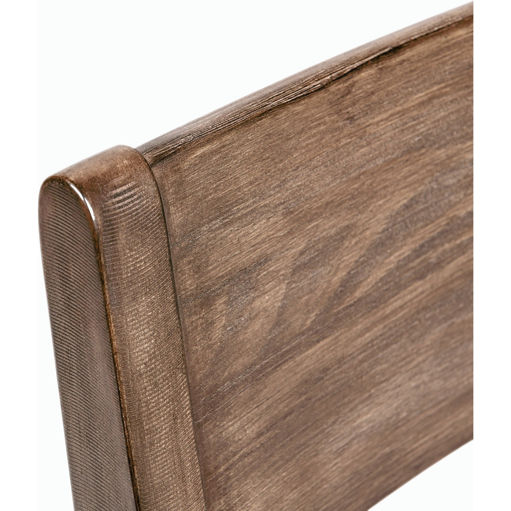 Ollie Dining Chair by Kosas Home in brown. Made from reclaimed pine in a modern style.