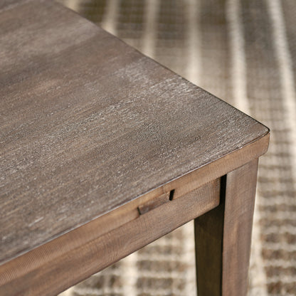 Ollie Dining Chair by Kosas Home in brown. Made from reclaimed pine in a modern style.