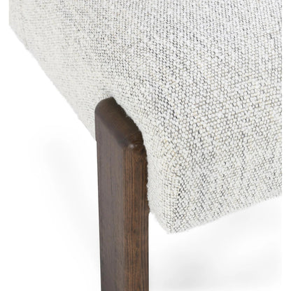 Chelsea Upholstered Fabric Dining Chair by Classic Home in ivory. Made from 100% polyester, ash wood in a transitional style.