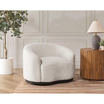 Beverly Swivel Accent Chair by Classic Home. Made from 100% polyester, ash wood in a transitional style.