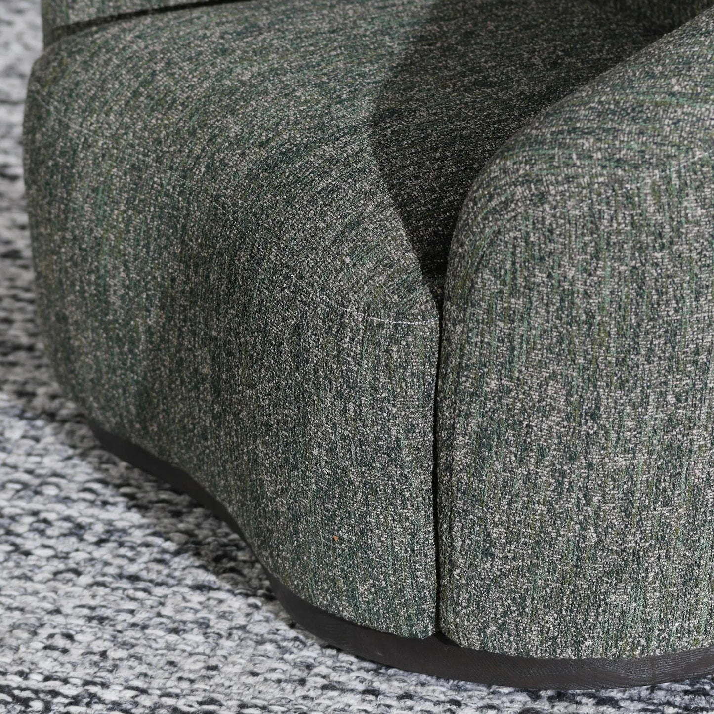 012 SI-2238906 | Closeup | Beverly Swivel Accent Chair by Classic Home. Made from 100% polyester, ash wood in a transitional style.