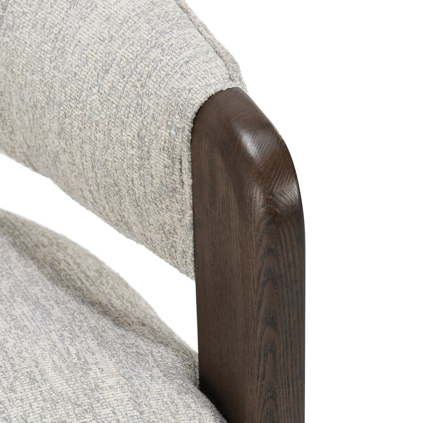 006 SI-2238912 | Closeup | James Light Gray Swivel Accent Chair by Classic Home in light gray. Made from 100% polyester, ash wood in a transitional style.