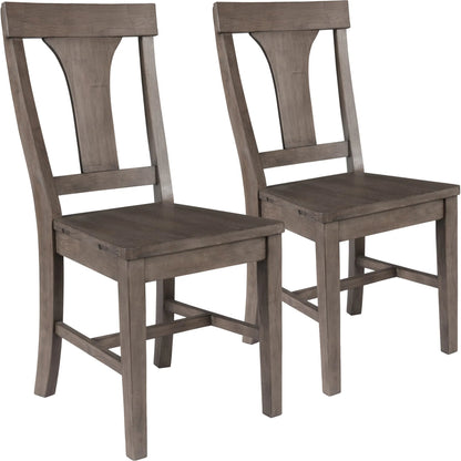 Tuscany Reclaimed Pine Wood Dining Chair (Set of 2) by Kosas Home in distressed brown. Made from unique in a transitional style.