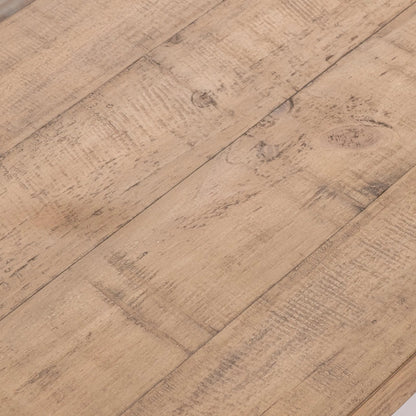 Allegra Reclaimed Pine Wood Dining Bench by Kosas Home in natural and natural. Made from reclaimed pine in a transitional style.