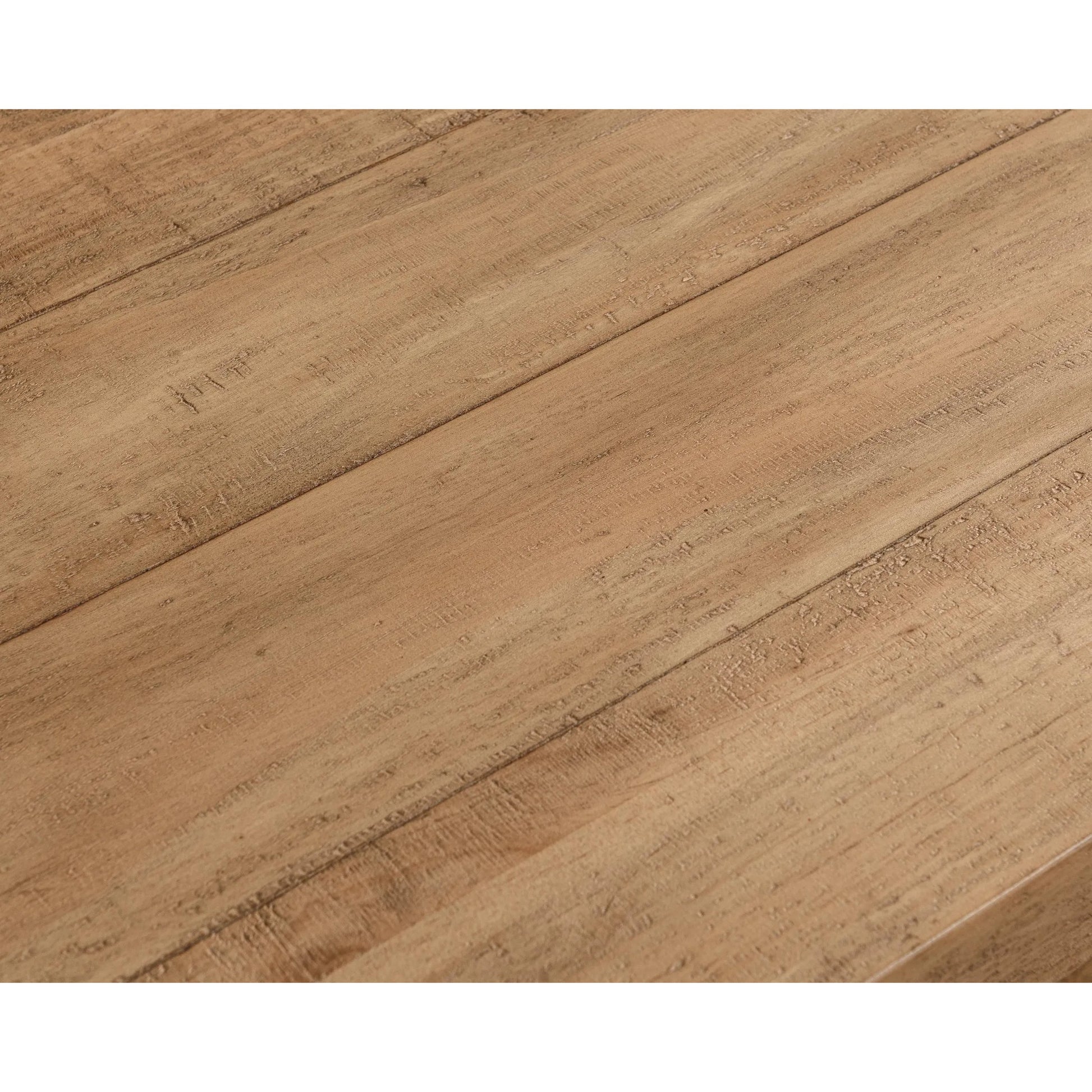 Allegra Reclaimed Pine Wood Bench by Kosas Home in natural. Made from reclaimed pine in a unique style.