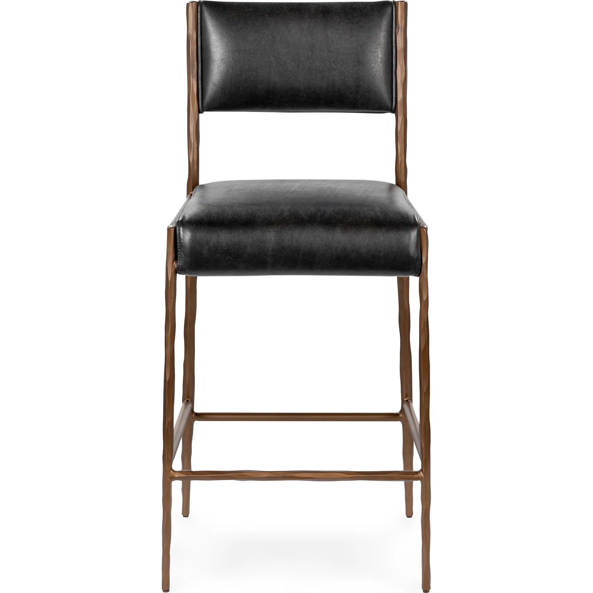 Kayne Leather Counter Stool by Classic Home. Made from top grain leather in a traditional style.
