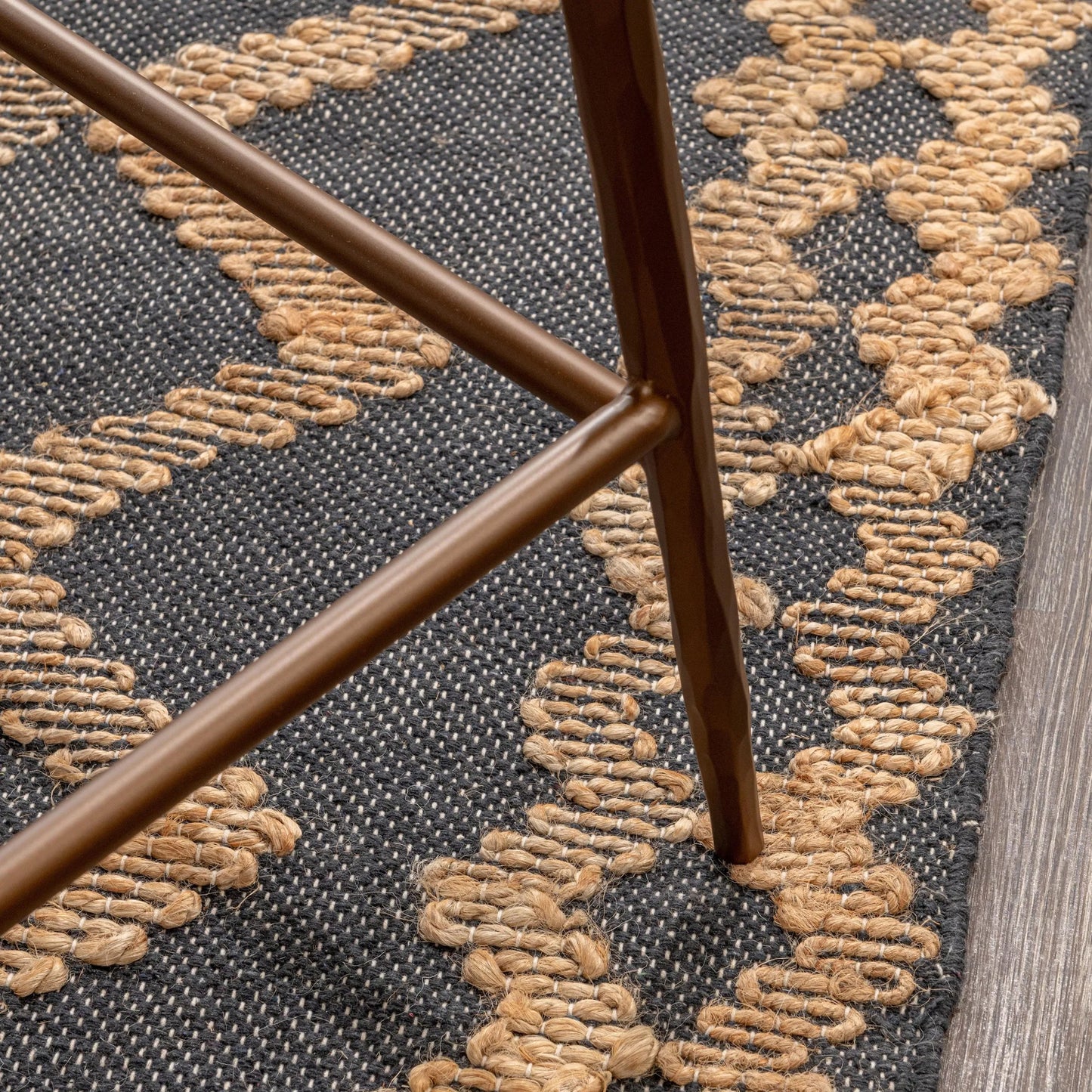 017 SI-2353793 | Closeup | Kayne Leather Counter Stool by Classic Home. Made from top grain leather in a traditional style.